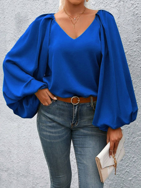 TEEK - Lantern Sleeve Blouse TOPS TEEK FG   