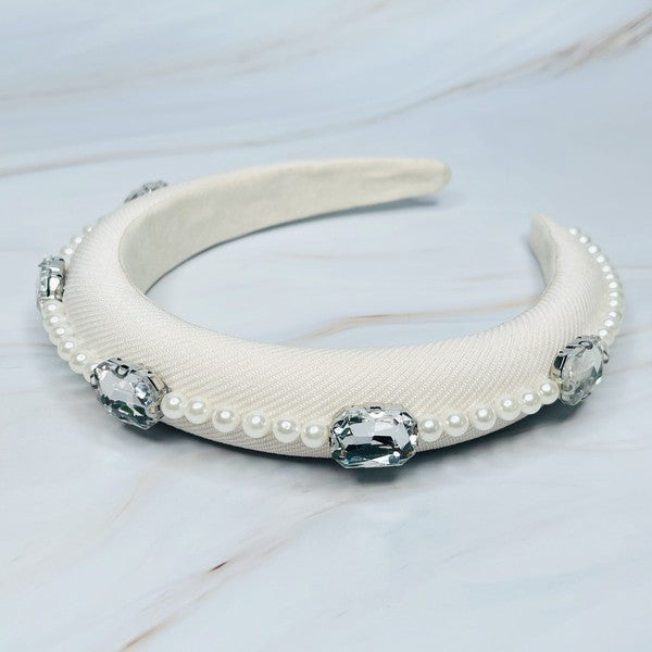 TEEK - Pearls And Jewels Headband HAIR SUPPLIES TEEK FG White  