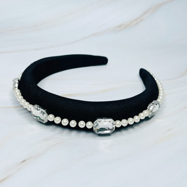 TEEK - Pearls And Jewels Headband HAIR SUPPLIES TEEK FG Black  