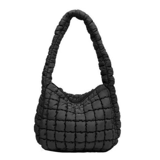 TEEK - Black Puff Quilted Crossbody Shoulder Bag BAG TEEK FG   