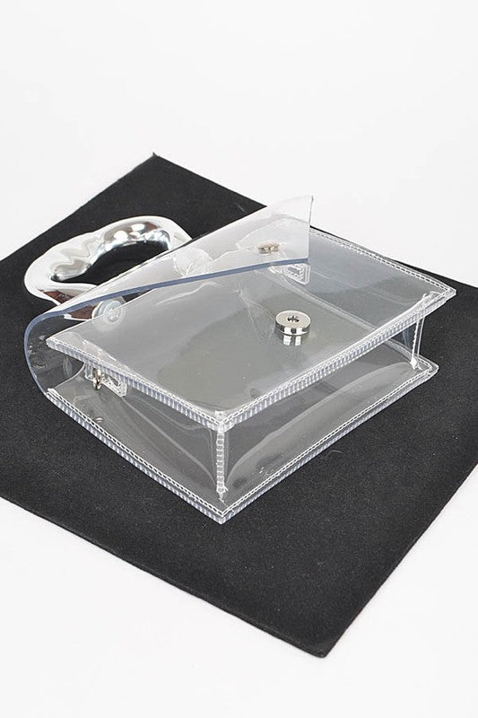 TEEK - Silver Handle Transparent Stadium Bag BAG TEEK FG