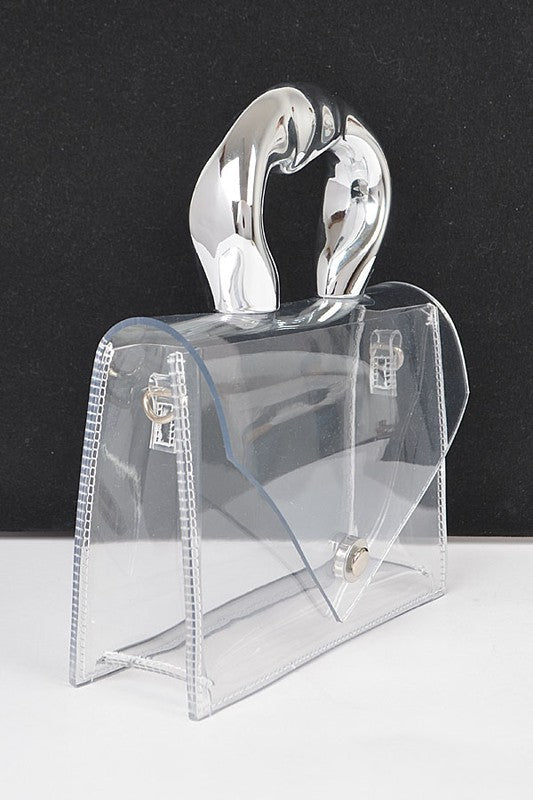 TEEK - Silver Handle Transparent Stadium Bag BAG TEEK FG