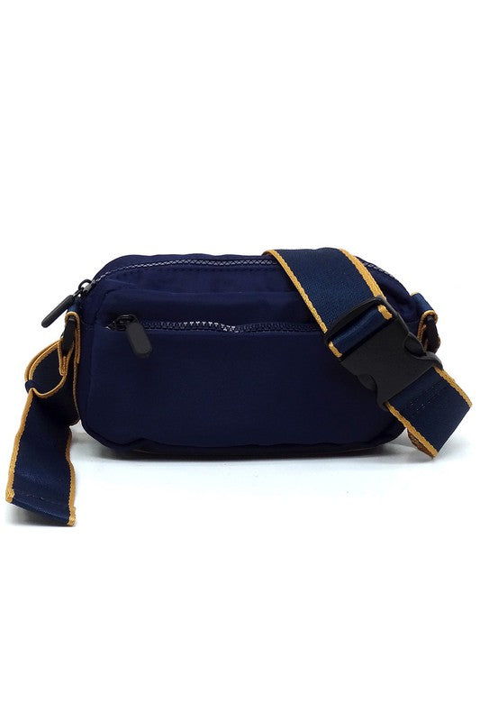 TEEK - Nylon Fanny Pack Crossbody Bag BAG TEEK FG N/BLUE  