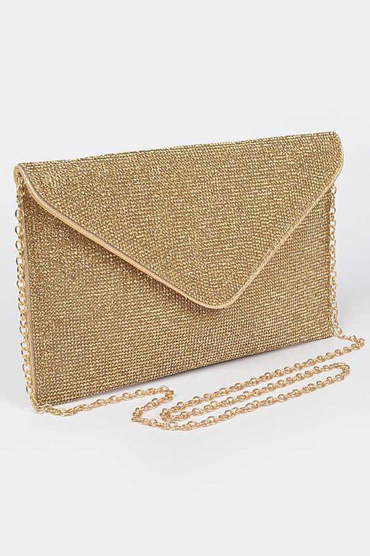 TEEK - Rhinestone Statement Envelope Clutch Bag BAG TEEK FG   