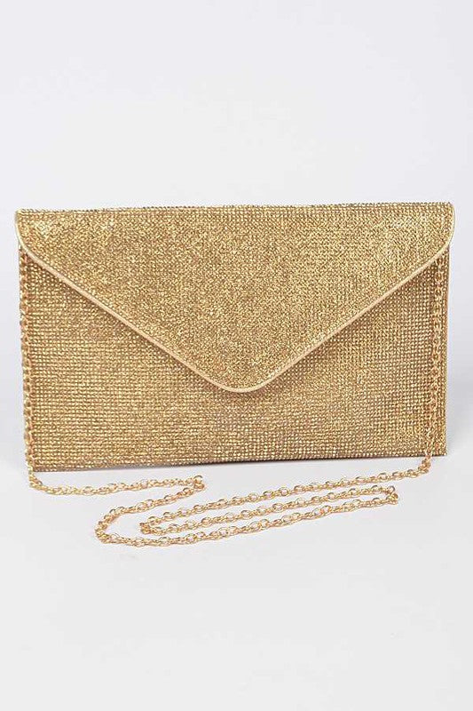 TEEK - Rhinestone Statement Envelope Clutch Bag BAG TEEK FG   