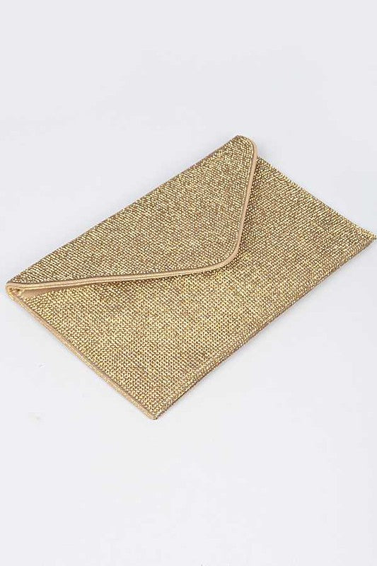 TEEK - Rhinestone Statement Envelope Clutch Bag BAG TEEK FG   