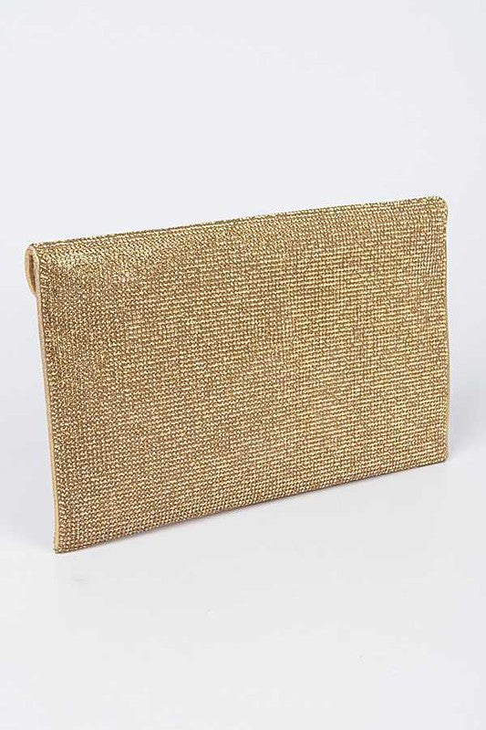 TEEK - Rhinestone Statement Envelope Clutch Bag BAG TEEK FG   