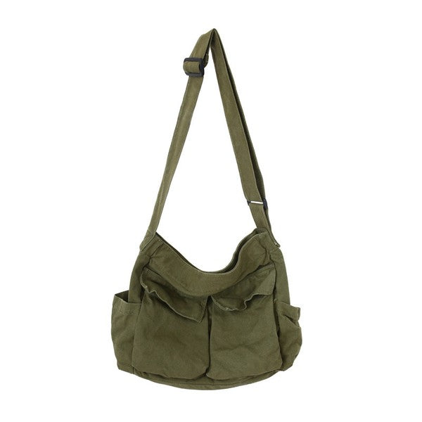 TEEK - Oversized Canvas Messenger Bag BAG TEEK FG   