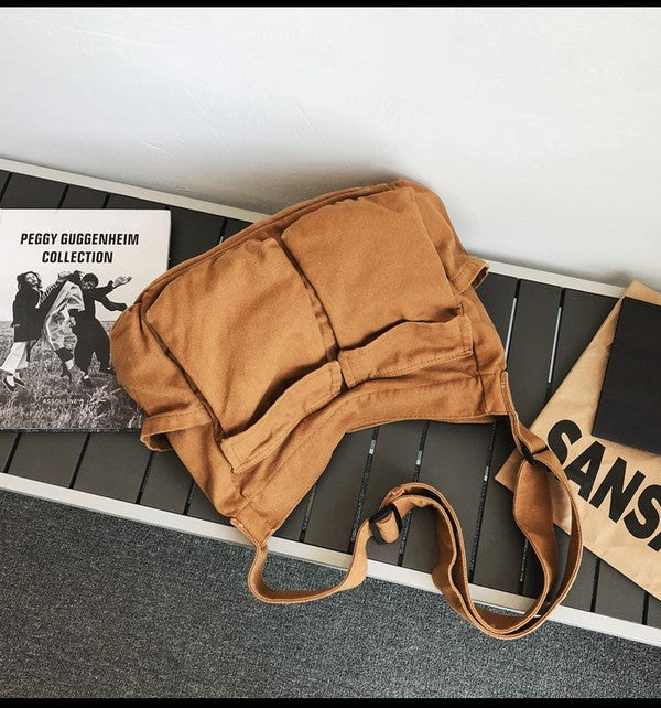 TEEK - Oversized Canvas Messenger Bag BAG TEEK FG   