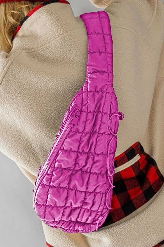 TEEK - Quilted Drawstring jennie sling bag BAG TEEK FG PINK  