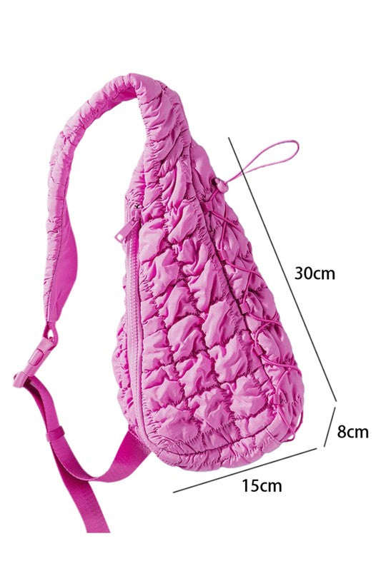TEEK - Quilted Drawstring jennie sling bag BAG TEEK FG   