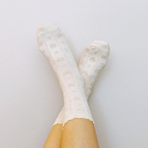TEEK - Heart Embossed Socks Set Of 3 SOCKS TEEK FG   