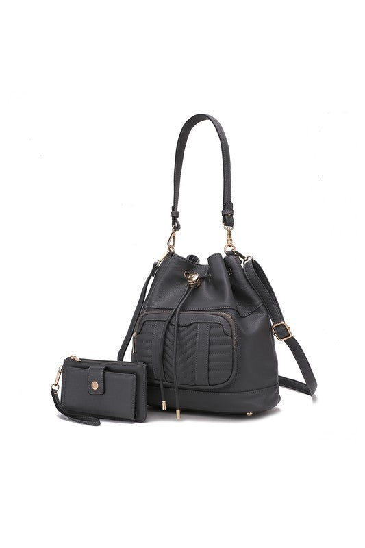 TEEK - MKF Ryder Shoulder Bag and Wallet BAG TEEK FG Charcoal  