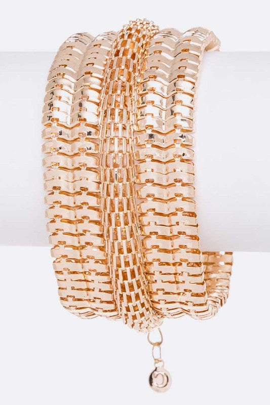 TEEK - Iconic Coil Chain Fashion Bracelet JEWELRY TEEK FG Gold  