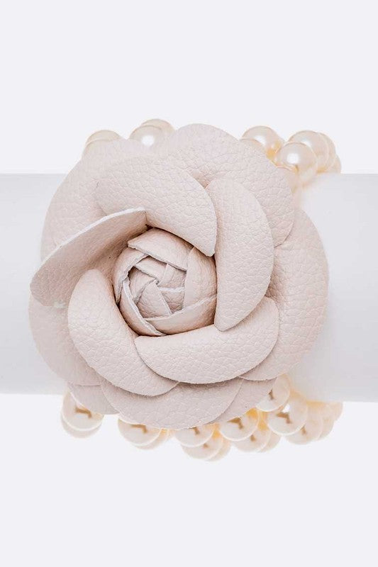 TEEK - Rose Pearl Layer Stretch Bracelet JEWELRY TEEK FG Ivory  