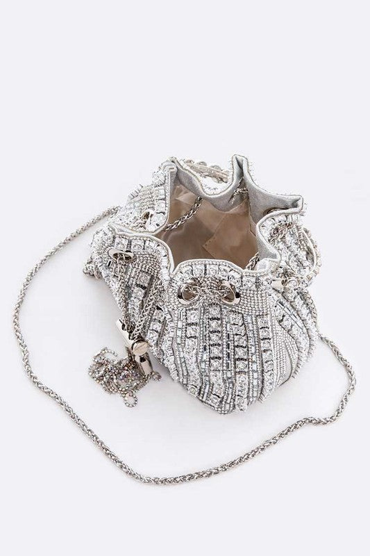 TEEK - Rhinestone Iconic Top Handle Bucket Bag BAG TEEK FG