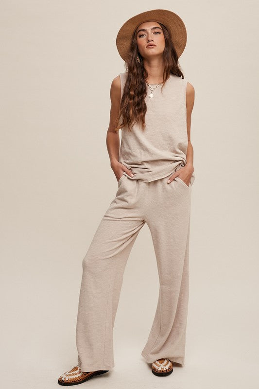 TEEK - Soft Knit Tank Sweatpants Set SET TEEK FG   