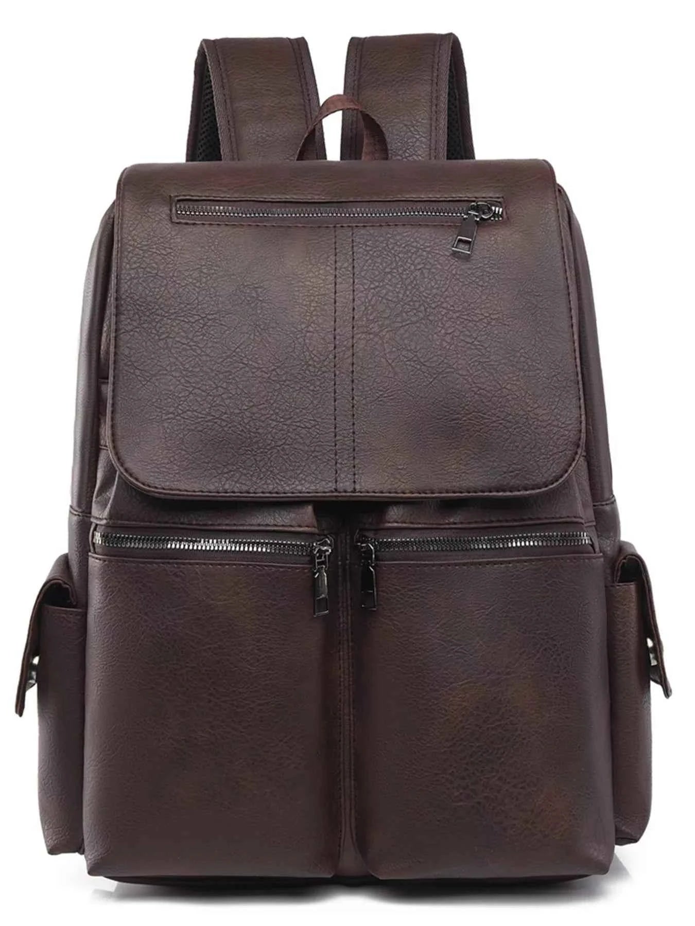 TEEK - Leather Flapover Backpack Bag BAG TEEK Trend