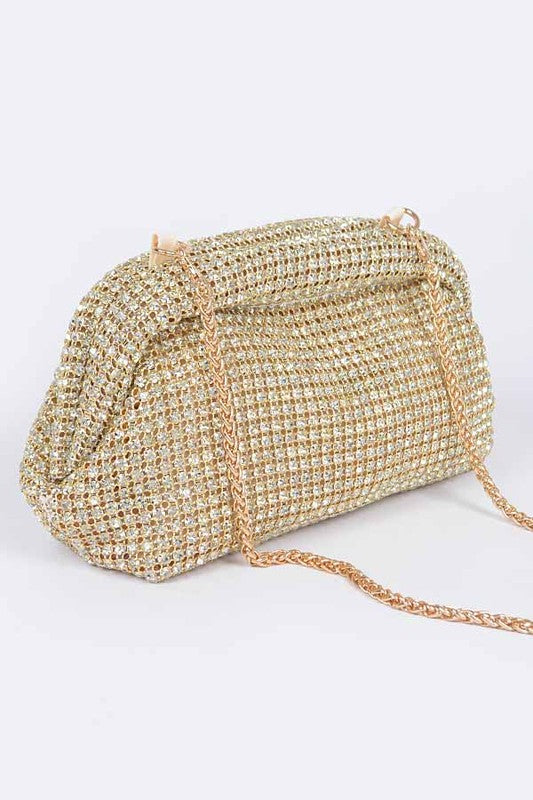 TEEK - Oversize Rhinestone Convertible Soft Clutch Bag BAG TEEK FG   