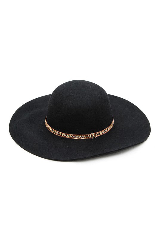 TEEK - Wool Felt Fashion Floppy Hat HAT TEEK FG Black  