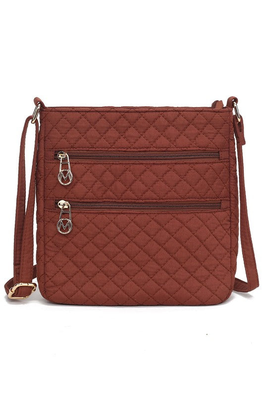 TEEK - MKF Collection Solid Quilted Cotton Bag BAG TEEK FG Brown  