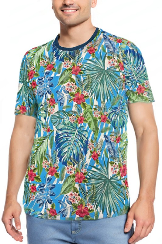 TEEK - Mens Allover Print Short Sleeve Shirt TOPS TEEK FG AP06 S 