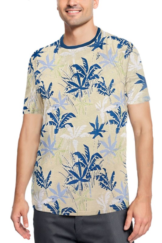 TEEK - Tropical Print Short Sleeve Tshirt