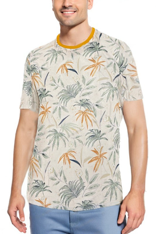 TEEK - Tropical Print Short Sleeve Tshirt