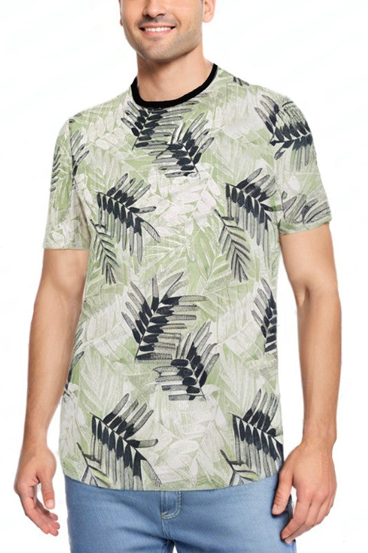 TEEK - Tropical Print Short Sleeve Tshirt