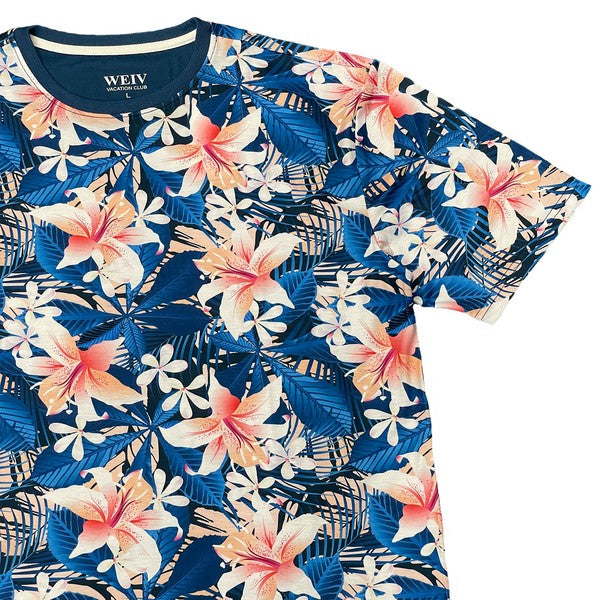 TEEK - Tropical Print Short Sleeve Tshirt