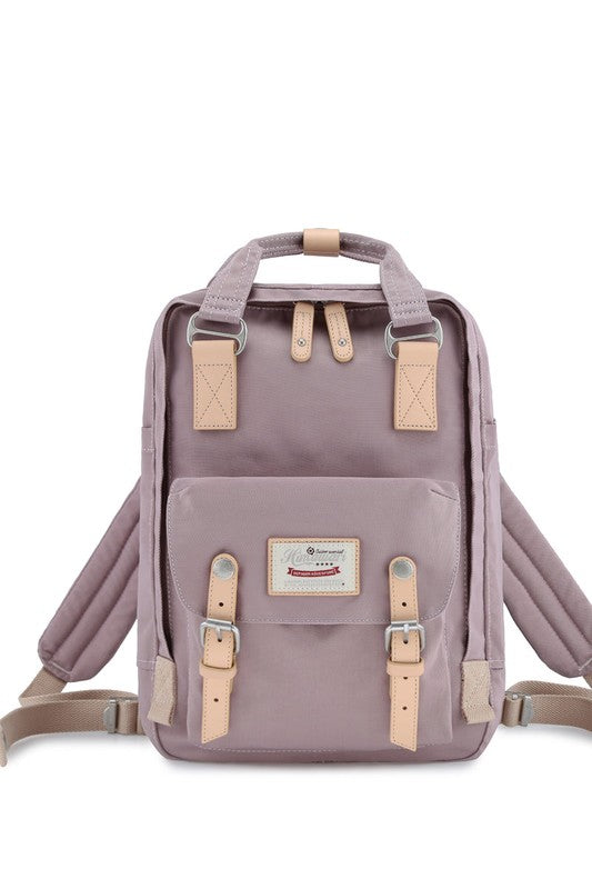 TEEK - 14.9 VINTAGE WATERPROOF SOLID BACKPACK BAG TEEK FG MAUVE  