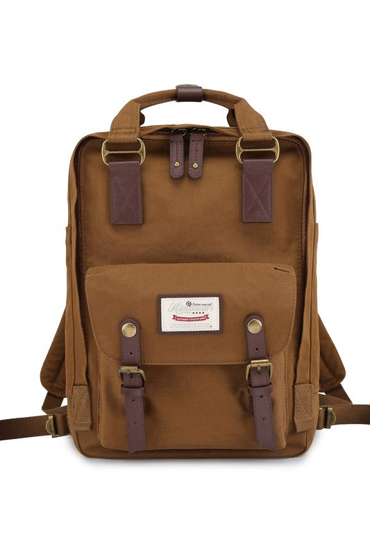 TEEK - 14.9 VINTAGE WATERPROOF SOLID BACKPACK BAG TEEK FG BROWN  