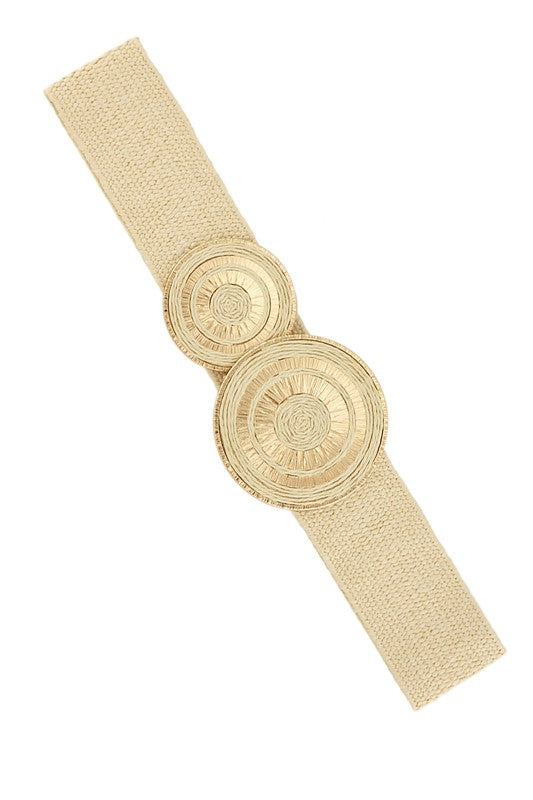 TEEK - Double Circle Elastic Belt BELT TEEK FG BEIGE  