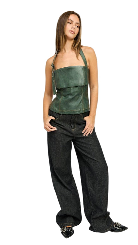 TEEK - BACK FLEECE LINED DENIM PANTS JEANS TEEK FG S