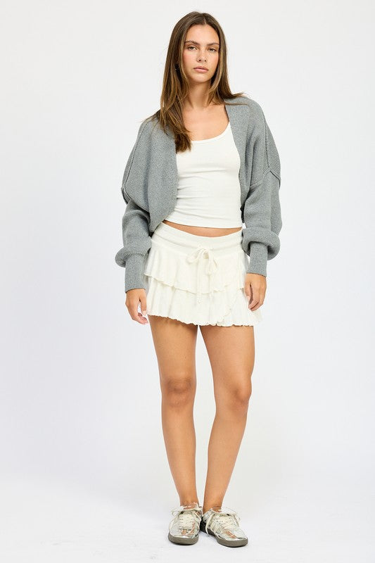 TEEK - OVERSIZED SHRUG CARDIGAN SWEATER TEEK FG