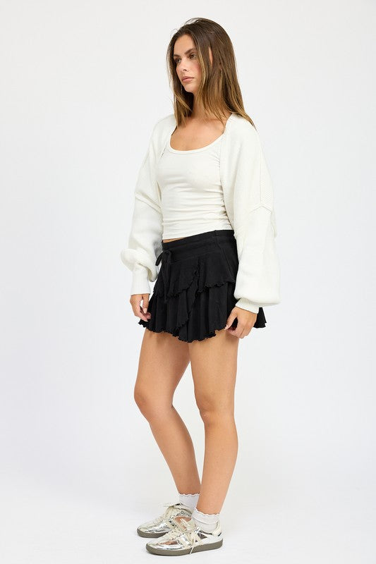 TEEK - OVERSIZED SHRUG CARDIGAN SWEATER TEEK FG