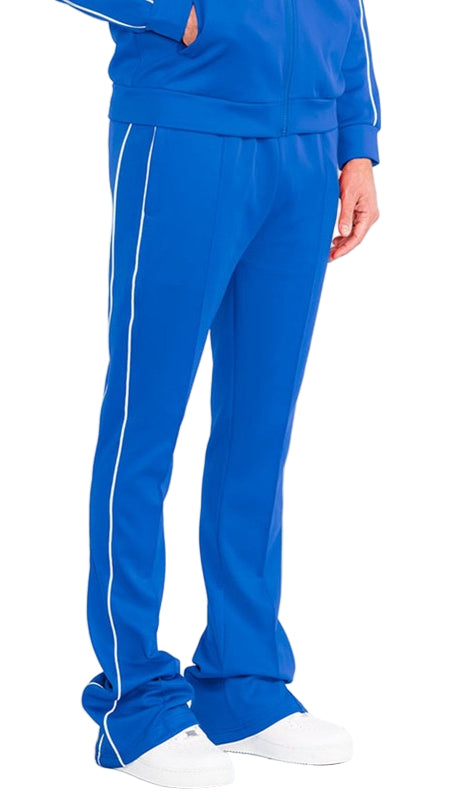 TEEK - Mens Side Pipe Stacked Flare Pants PANTS TEEK FG ROYAL S