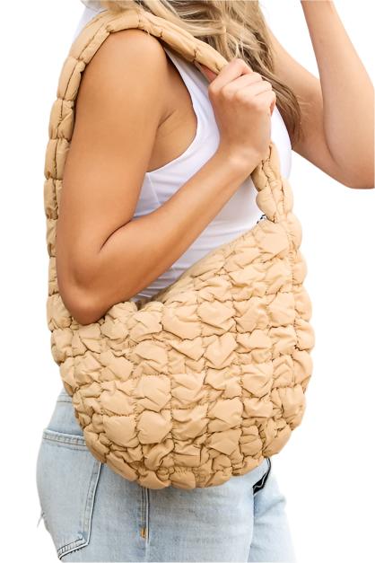 TEEK - Dale Quilted Puffer Shoulder Bag BAG TEEK FG Buff