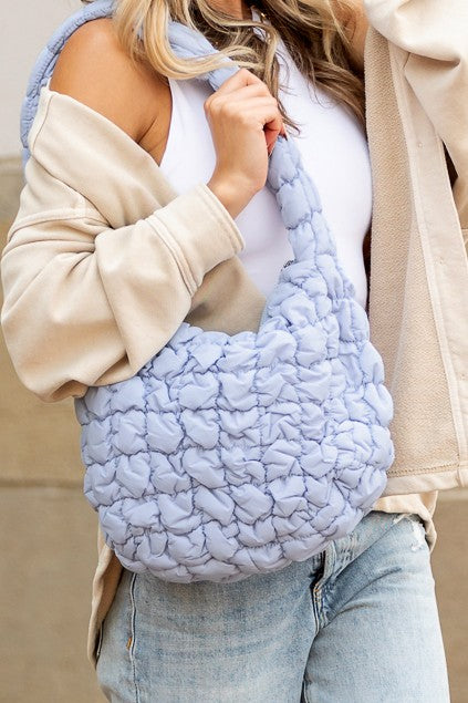 TEEK - Dale Quilted Puffer Shoulder Bag BAG TEEK FG Powder Blue