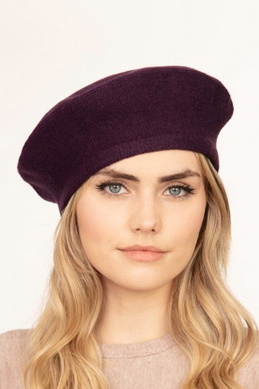 TEEK - French Girl Fashion Beret TEEK FG Purple