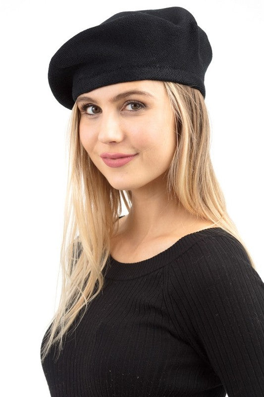 TEEK - French Girl Fashion Beret TEEK FG Black