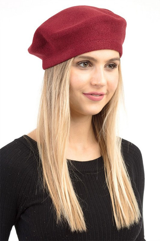 TEEK - French Girl Fashion Beret HAT TEEK FG Burgundy