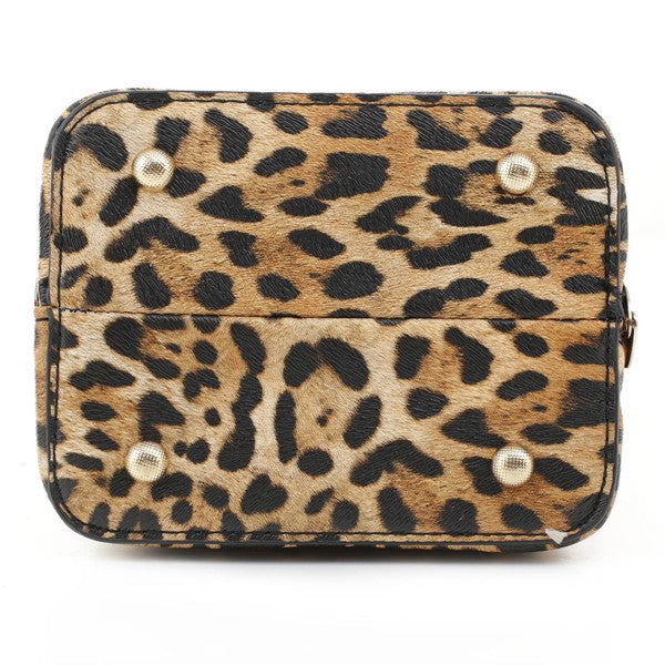 TEEK - Leopard Frame Crossbody Satchel BAG TEEK FG   