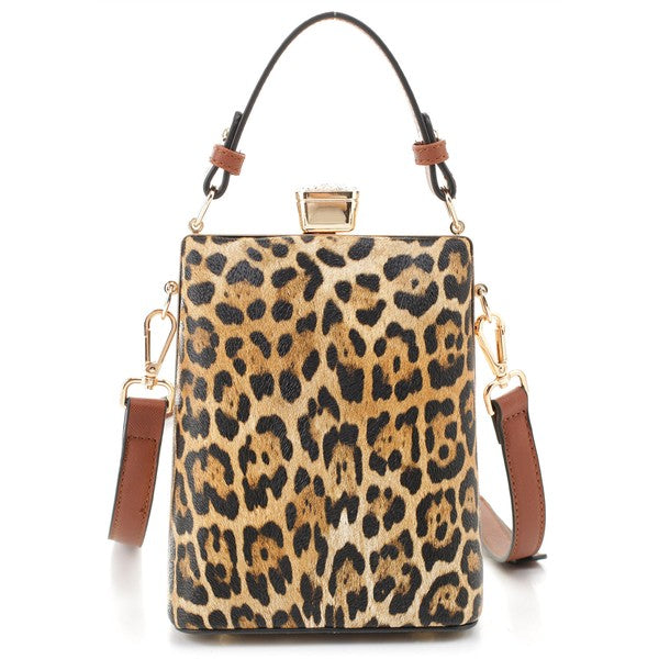 TEEK - Leopard Frame Crossbody Satchel BAG TEEK FG   