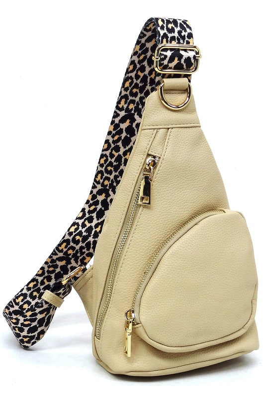 TEEK - Leopard Strap Sling Backpack BAG TEEK FG SAND  