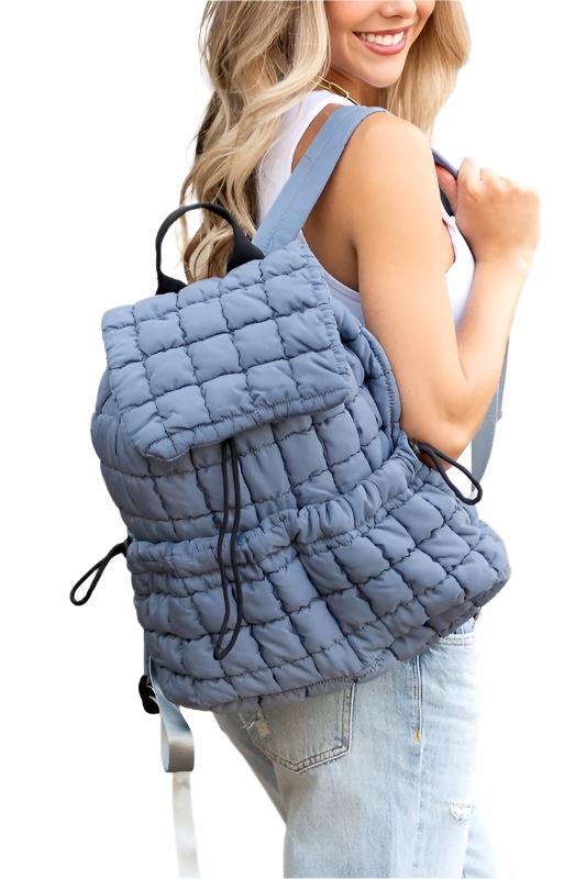 TEEK - Stevie Quilted Puffer Backpack BAG TEEK FG Slate Blue  