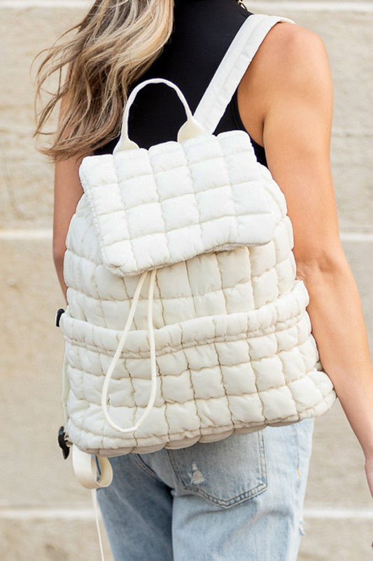 TEEK - Stevie Quilted Puffer Backpack BAG TEEK FG Ivory  