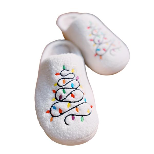 TEEK - White Lit Coziest Slippers SHOES TEEK FG S/M (6-7)