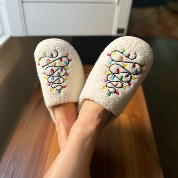 TEEK - White Lit Coziest Slippers SHOES TEEK FG