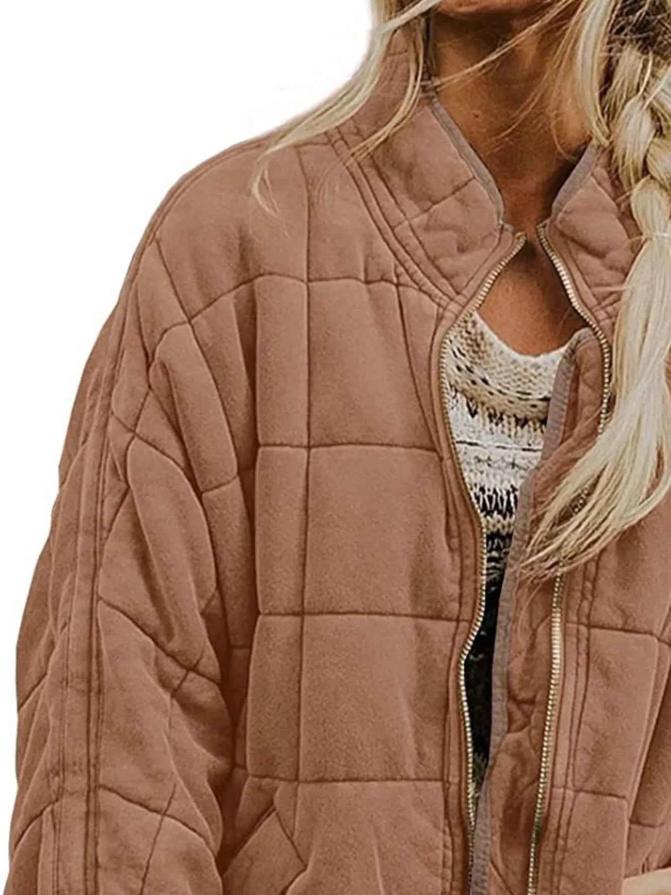 TEEK - Quilted Zip Up Outerwear JACKET TEEK Trend